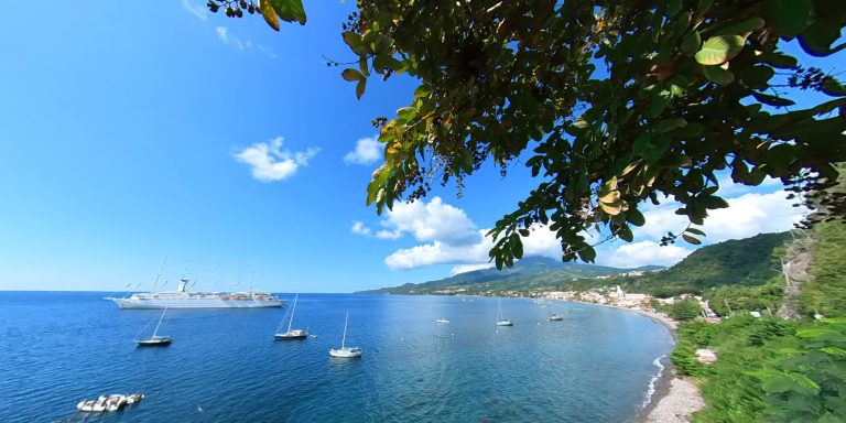 The Bay of St Pierre and Mt Pelée Volcano